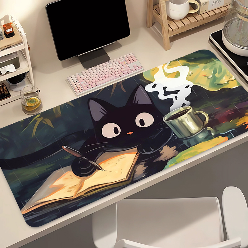 Gaming Keyboard High Ground - Kawaii Black Cat Silikon Soft Gaming