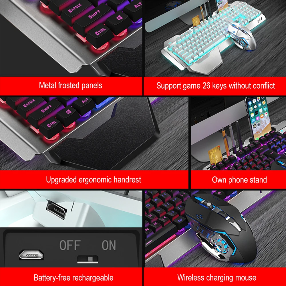 K680 wiederauf ladbare 2,4g dr – Gaming Keyboard And Mouse For Xbox Bewertung und Preis