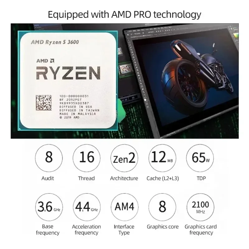100% brandneuer AMD Ryzen 5 R5 – Amd Cpu Ryzen 5 Bewertung und Preis
