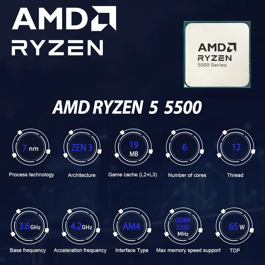 AMD Ryzen 5 5500 CPU R5 5500 P – Amd Cpu Ryzen 5 Bewertung und Preis