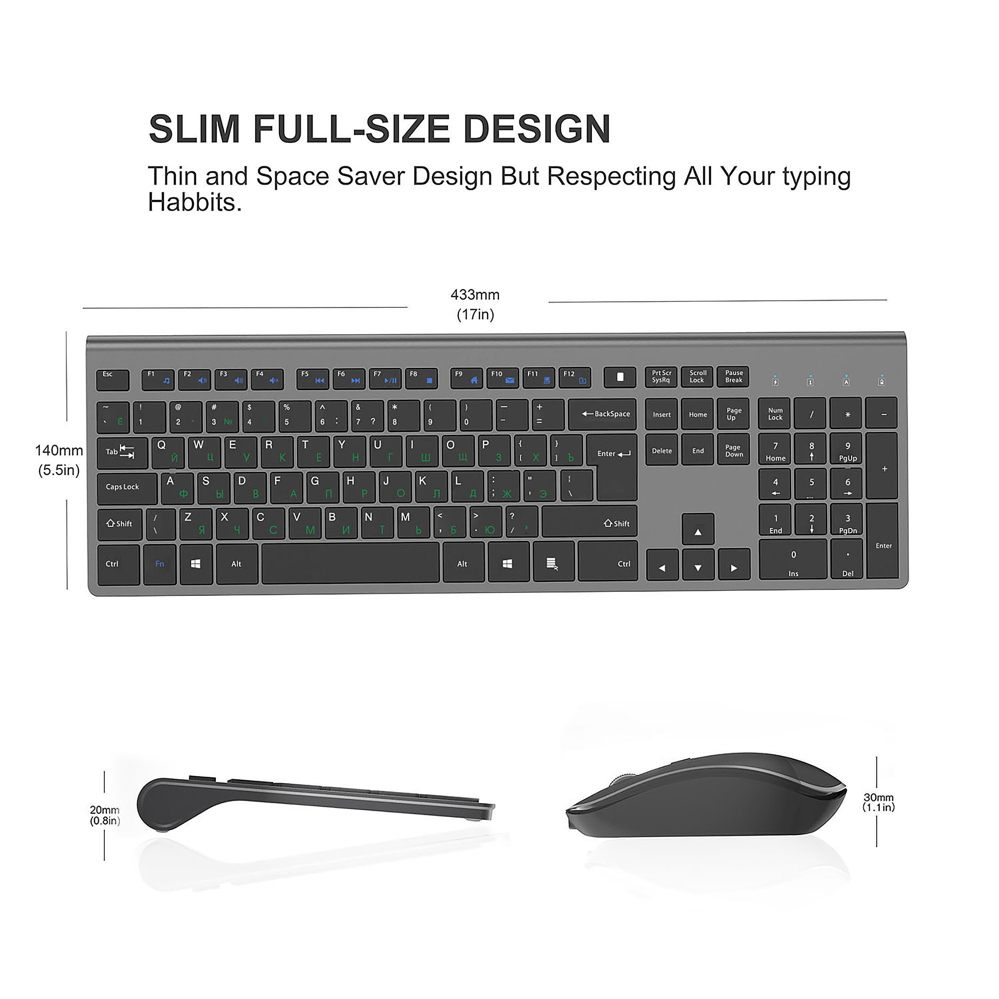 2,4G Wiederaufladbares kabello – Gaming Keyboard And Mouse Wireless Bewertung und Preis